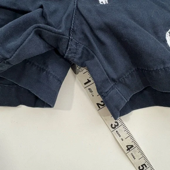 Polo Ralph Lauren Women’s Logo Chino Shorts Navy/White Size 2 - Picture 4 of 6